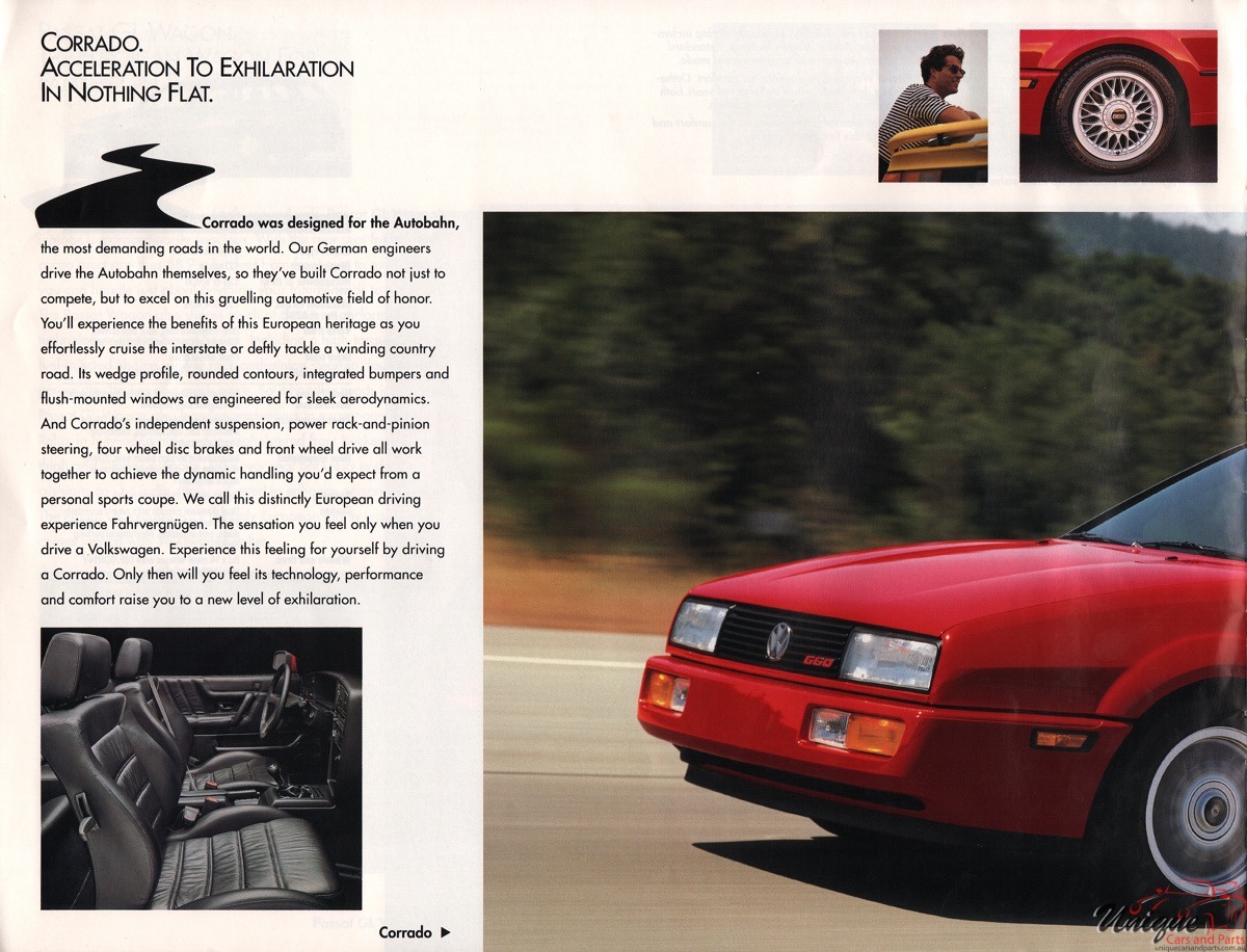 1991 VW Full Line Brochure Page 1